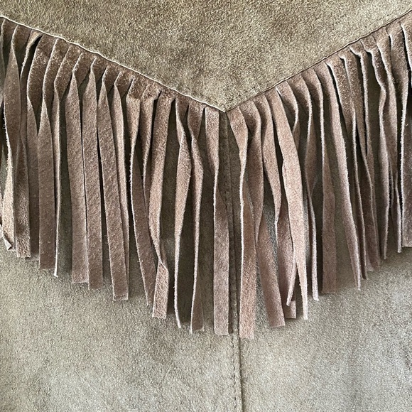 Denim&Co Woman's Washable Leather Fringe Jacket, size L Never Worn - Picture 7 of 16